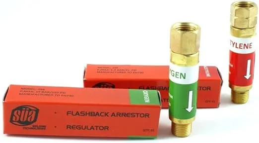 288 Flashback Arrestor - Regulator - Oxygen/Acetylene (PAIR)