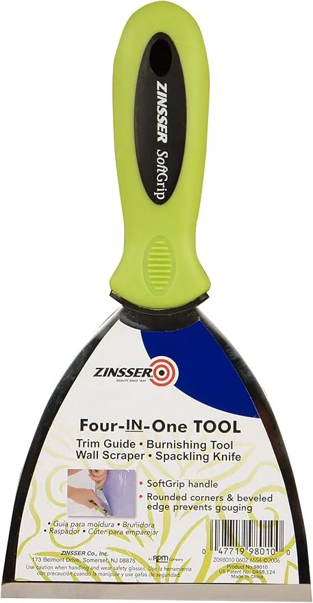 Rust-Oleum Zinsser 98010 4.5-Inch 4-in-1 Tool