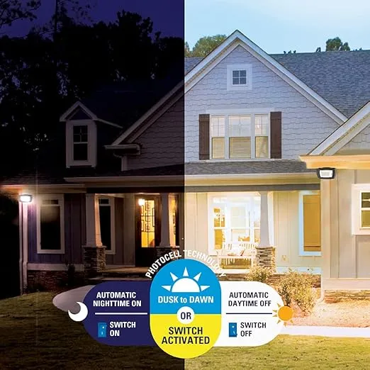 HALO ARFL Watt Equivalence Bronze, Outdoor Integrated LED Architectural Residential Floodlight Dusk to Dawn 1500 Max Lumens