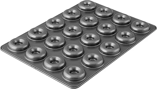 Wilton Perfect Results Non-Stick Donut Pan , 20-Cavity Donut Baking Pan, Steel