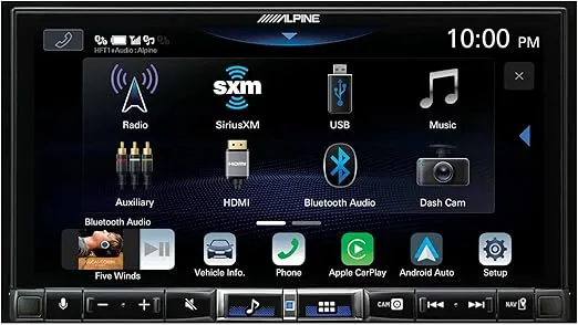 Alpine iLX-507 7" Multimedia Receiver compatible with Wireless Apple CarPlay & Wireless Android Auto