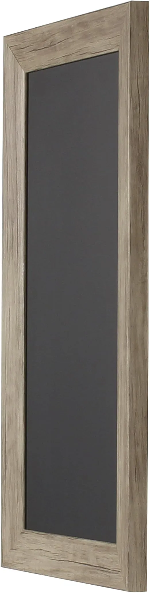 DesignOvation Beatrice Framed Magnetic Chalkboard, 13x23, Rustic Brown