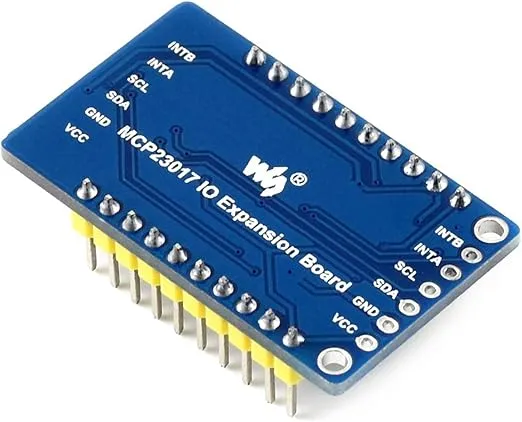 Waveshare MCP23017 IO Expansion Board I2C Interface Expands 16 I/O Pins Compatible with Both 3.3V and 5V Levels