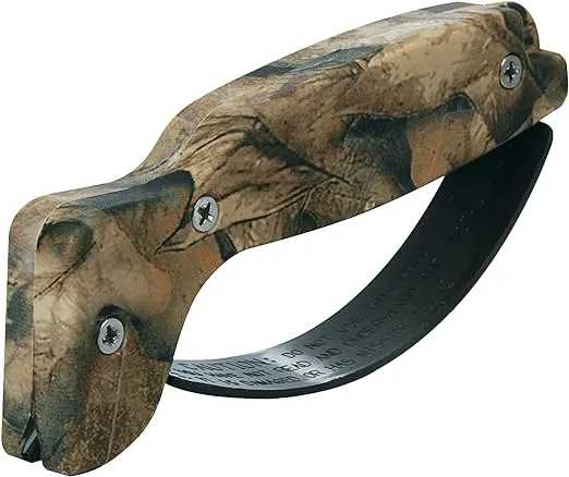 AccuSharp Knife Sharpener, Ergonomic Comfortable Handle, Compact & Easy to Use, Restore and Hone Straight & Serrated Knives, Camo