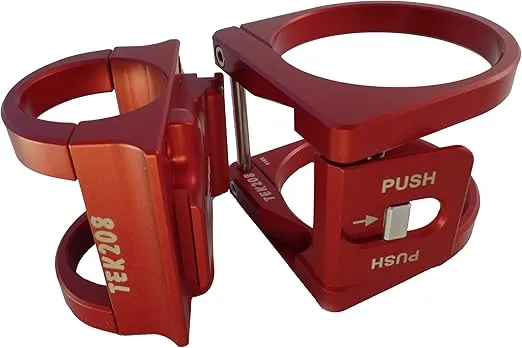 Tek208 Quick Release Fire Extinguisher Roll Bar Mount (Red, 1.75)