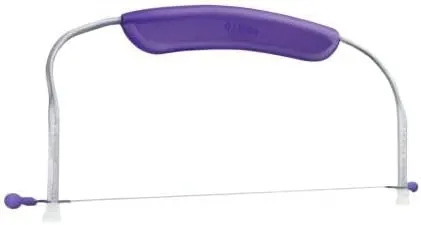 Wilton Adjustable Cake Leveler for Leveling and Torting, 12 x 6.25-Inch, Purple Cake Leveler, Plastic