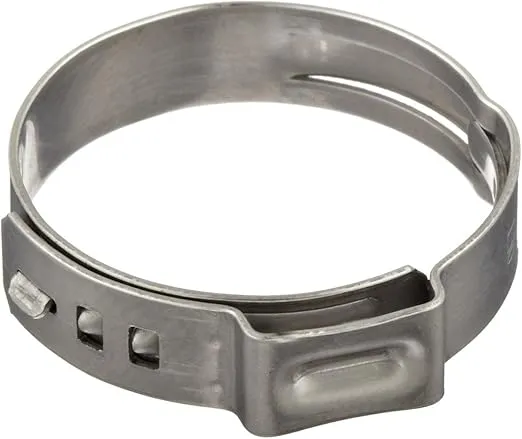 Oetiker Stepless Size 1/2" (13.3 mm), Ear Clamps, 100-Pack Single Ear Hose Clamps (100)