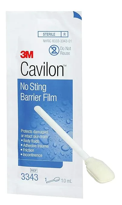 3M™ Cavilon™ No Sting Barrier Film, 3343, 1ML Wand, 25 Each / Carton, 4 Carton / Case