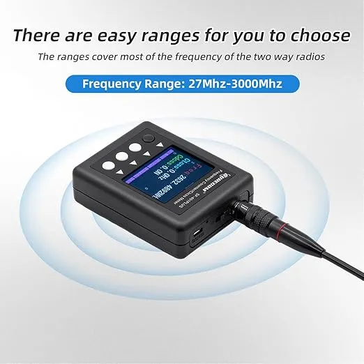 Mcbazel Surecom SF401 Plus 27Mhz-3000Mhz Radio Portable Frequency Counter Meter with CTCCSS DCS Decoder