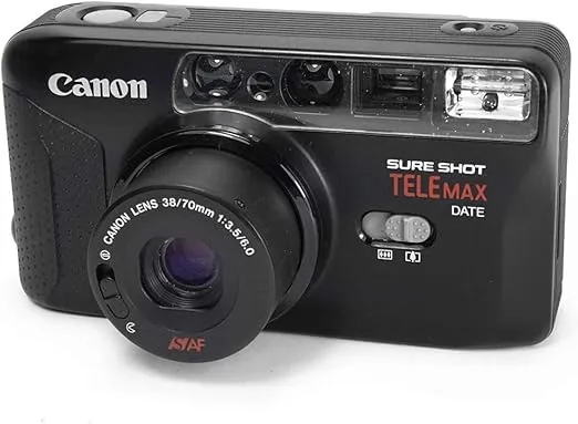 Canon Sure Shot 35MM TELEmax Point and Shoot Film Camera with 38-70MM Lens Camera (Renewed)