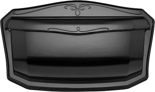 Architectural Mailboxes 2541B-10 Villa Mailbox, Small, Black