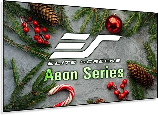 Elite Screens Aeon Series, 100-inch 16:9, 8K / 4K Ultra HD Home Theater Fixed Frame EDGE FREE Borderless Projector Screen, CineWhite UHD-B Front Projection Screen, AR100WH2