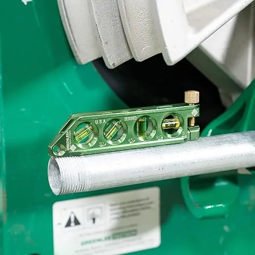 Greenlee L77 Mini Magnetic Bubble Level with Conduit Bending Offset Aid