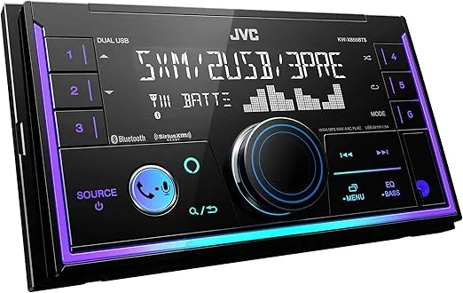 JVC KW-X855BTS Bluetooth Car Stereo Digital Media Receiver with USB Port, AM/FM Radio, MP3 Player, Amazon Alexa, Android, iPhone, Double DIN, 13-Band EQ…