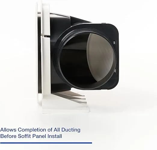 Panasonic EZSV14 EZSoffit Vent with Soffit Termination System - Designed to Optimize Airflow