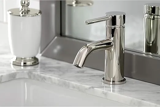 Kingston Brass LS822DLPN Concord Bathroom Faucet, Polished Nickel, 2.13 x 4.88 x 6.13