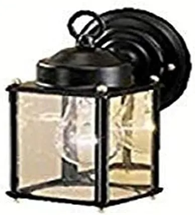 Kichler 9611BK Outdoor Wall 1-Light, Black, 11.75-Inch