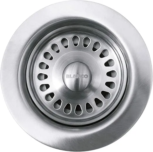 BLANCO, Stainless Steel 441093 Kitchen Drain Basket Strainer, 3.5"