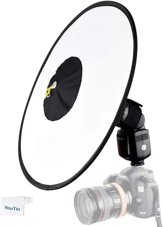 Godox Camera Flash Bounce Diffuser Light Softbox for All speedlight Photography Conical Softbox RS18 17"x 7"