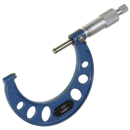 Premium Outside Micrometer Set 0-4"/0.0001" Precision Machinist Tool w/Carbide Tips