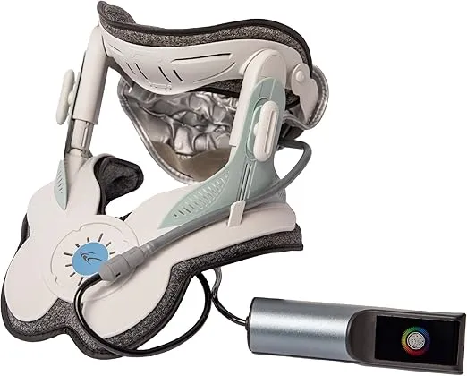 Cervical Traction Collar with Touch Screen Electric Pump - Neck Traction Device for Neck and Shoulder Pain Relief, Pinched Nerves, Herniated Disc, Stiff Neck - by Brace Direct