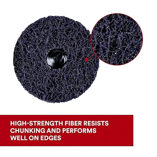 3M Scotch-Brite Clean and Strip XT Pro Disc, 4 in x 1/2 in, Roloc+, Metal, Rust and Paint Stripping Disc, Extra Coarse, Pack of 10