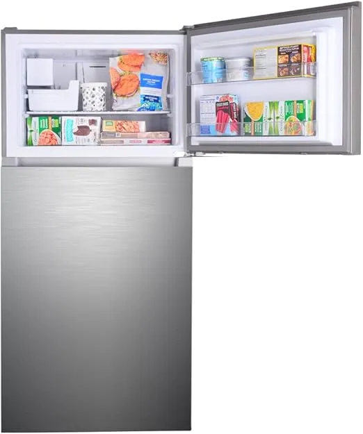 Kenmore 30 in. 18.1 cu. ft. Capacity Refrigerator/Freezer with Adjustable Glass Shelving, Humidity Control Crispers, Ice Maker, ENERGY STAR Certified, Fingerprint Resistant Stainless Steel