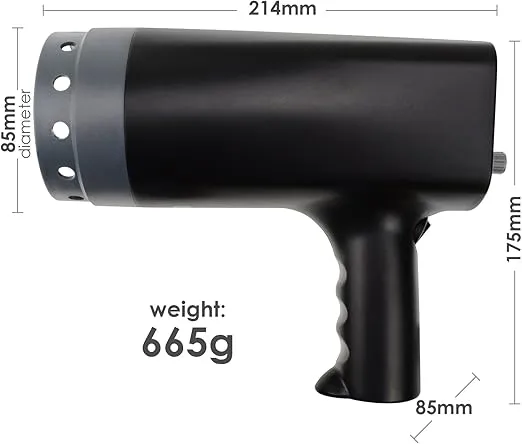 GAIN EXPRESS Accurate Digital Handheld Stroboscope with Wide Measurement Range, 50~12,000 FPM, for Equipment Fault Detection and Maintenance