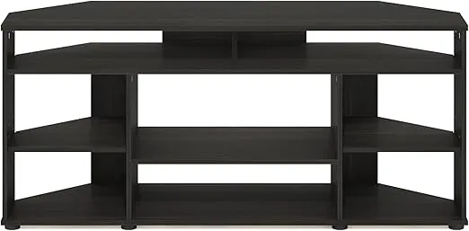 Furinno Jensen Corner TV Stand TV up to 55 Inches, Espresso