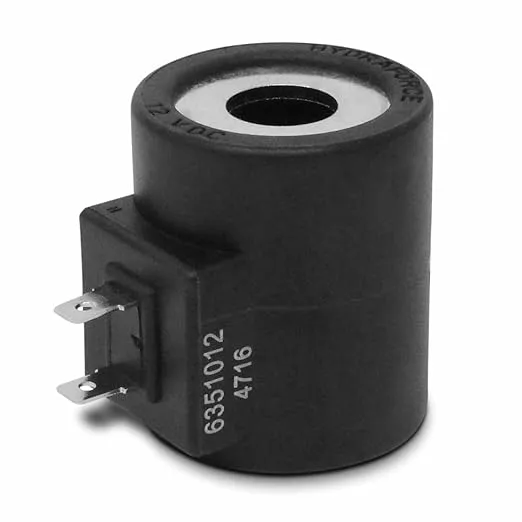 HY 6351012 - Hydra Force Coil 2 Spade 12 Volt DC Fits 10, 12, 16, 38 and 58 series Hydraforce Stems (5/8" Hole)