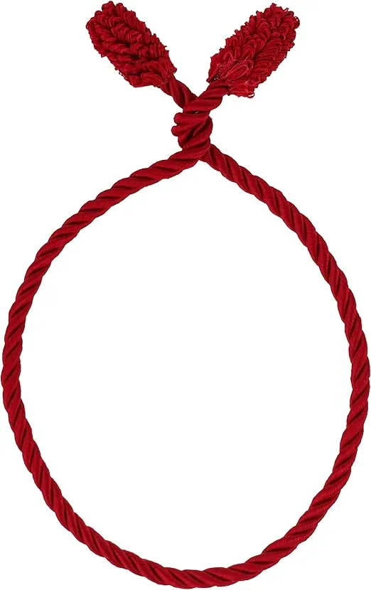 Haute Decor Decorative Twist Ties, 6 Pack, 16 inches (Dark Red) - Hang Garland, Lights, Decorations