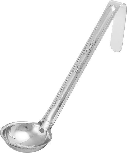 Winco One Piece Stainless Steel Ladle, 1/2 Ounce, 6"