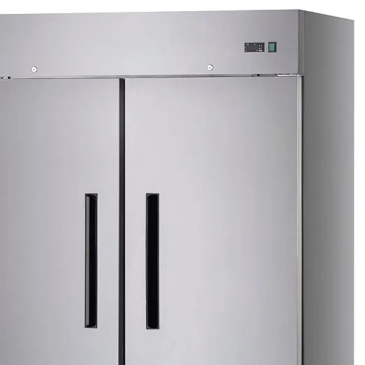 Arctic Air AR49 54" Two Section Two Solid Doors Reach-in Commercial Refrigerator, 49 Cubic Feet, 115v, Stainless Steel