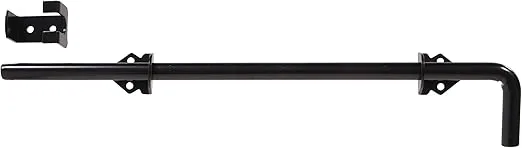 The Hillman GroupThe Hillman Group 851364 1/2 x 18" Cane Bolt - Adjustable Throw - Black Finish 1-Pack