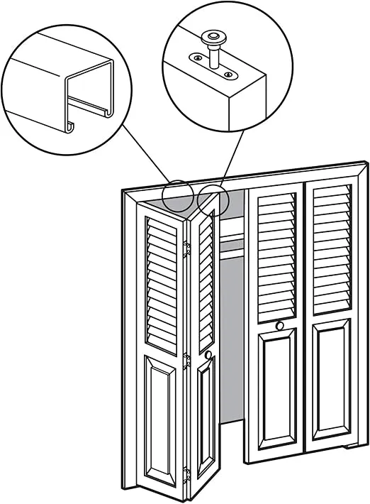 Prime-Line N 6611 Bi-Fold Door Spring-Loaded Guide Wheel (2 Pack)