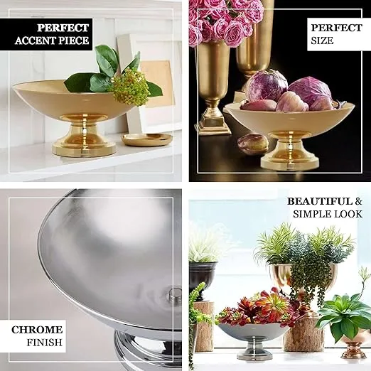 Efavormart 12" Shiny Gold Floating Candle Bowl, Flower Pot, Wedding Centerpiece for Weddings, Events Decoration