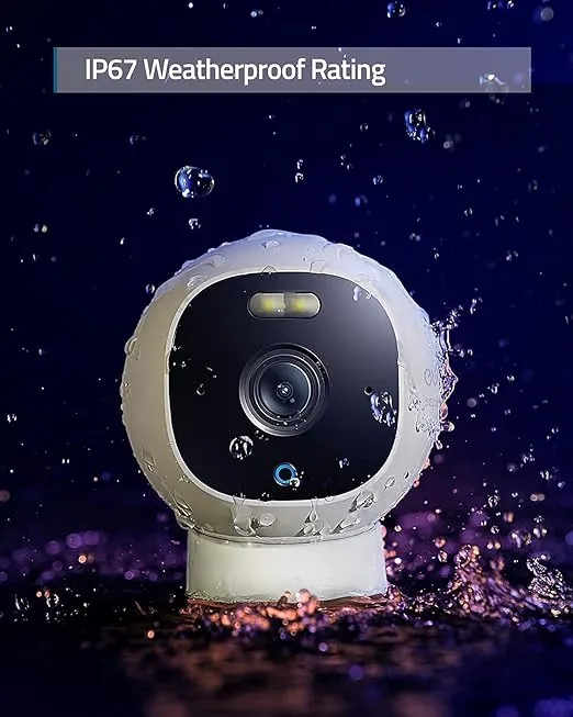 eufy Security Outdoor Cam E220, All-in-One Outdoor Security Camera with 2K Resolution, Spotlight, Color Night Vision, No Monthly Fees, Wired Camera, IP67 Weatherproof, Motion Only Alert(Renewed)