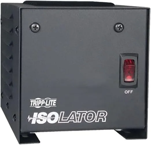 Tripp Lite IS250 Isolation Transformer 250W Surge 120V 2 Outlet 6 feet Cord TAA GSA