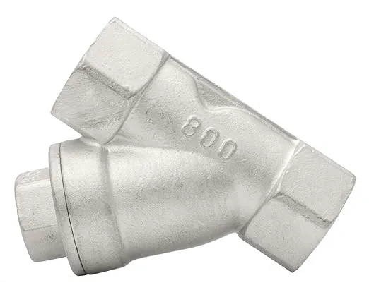 1/2" Stainless Steel Y-Strainer - 800WOG, FxF NPT