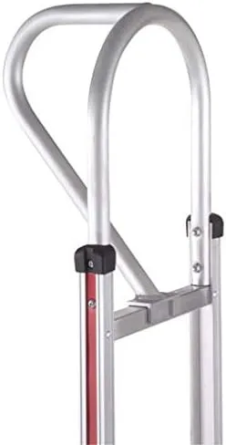Magliner HMK15AG2C Aluminum Hand Truck, Vertical Loop Handle, 18" x 9" Aluminum Extruded Nose Plate, 500 lb Capacity