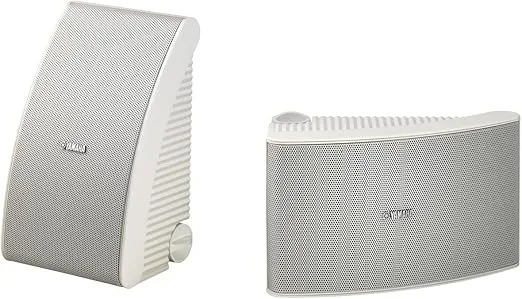 Yamaha NS-AWS592WH 150 Watt 6.5 Inch Cone Indoor/Outdoor All-Weather Speakers (1 Pair, White)