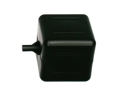 Kerick Valve PF444-BK Polyethylene Square Float Ball, 4" Width, 4" Height, 4" Length, 1/4" Female Thread