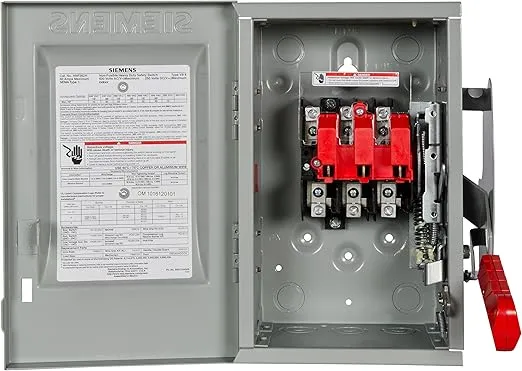 Siemens HNF362H 60-Amp 3 Pole 600-volt Non-Fused Heavy Duty Safety Switches
