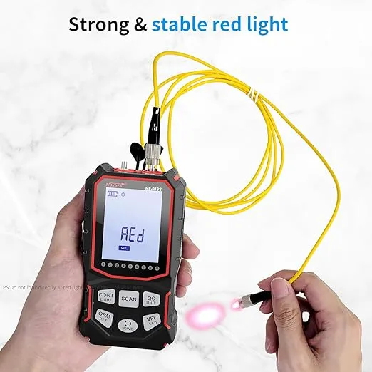 NOYAFA NF-918S Network Cable Tester with 6 wavelength Optical Power Meter, Cable Toner Ethernet Cable Tester RJ45 Network Tester with 10mw Visual Fault Locator, PoE Tester Network Tools