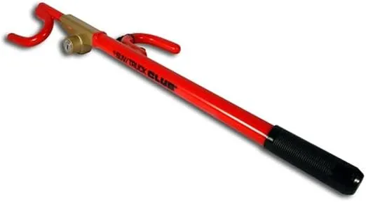 The Club 2100 Truck/SUV Club Steering Wheel Lock, Red