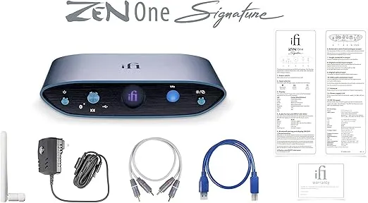 IFI Zen ONE Signature - All in one Media hub - Bluetooth 5.1, Optical, USB, RCA. Full MQA High Res Audio DAC