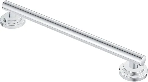 Moen YG0724CH Bathroom Safety 24-Inch Stainless Steel Modern Bathroom Grab Bar, Chrome