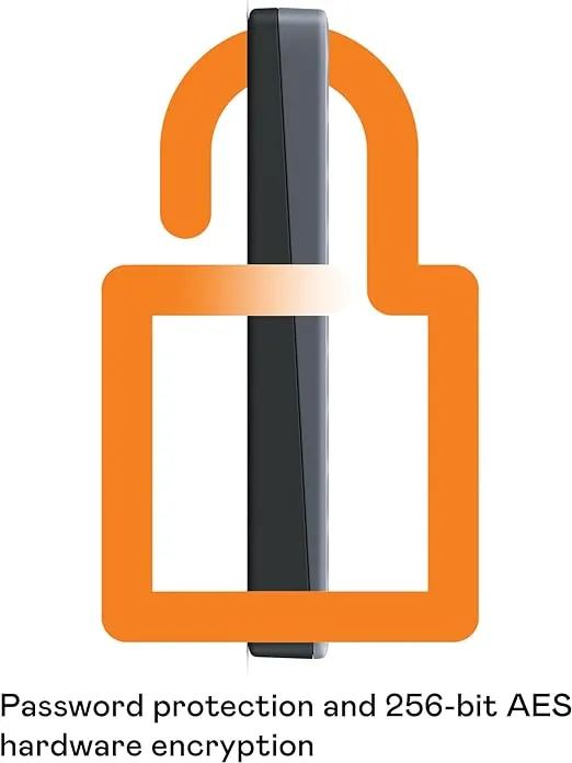 WD 2TB My Passport Portable Hard Drive, Works with USB-C and USB-A, Windows PC, Mac, Chromebook, Gaming Consoles, and Mobile Devices, Backup Software and Password Protection - WDBRMD0020BGY-WESN