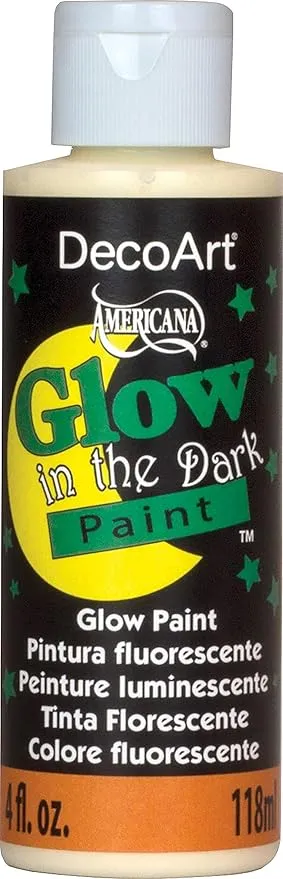 DecoArt DS50-10 Glow-in-The-Dark Paint, 4-Ounce, 4 Fl Oz (Pack of 1)