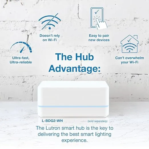 Lutron Diva Smart Dimmer Switch for Caséta Smart Lighting | No Neutral Wire Required | DVRF-6L-LA | Light Almond